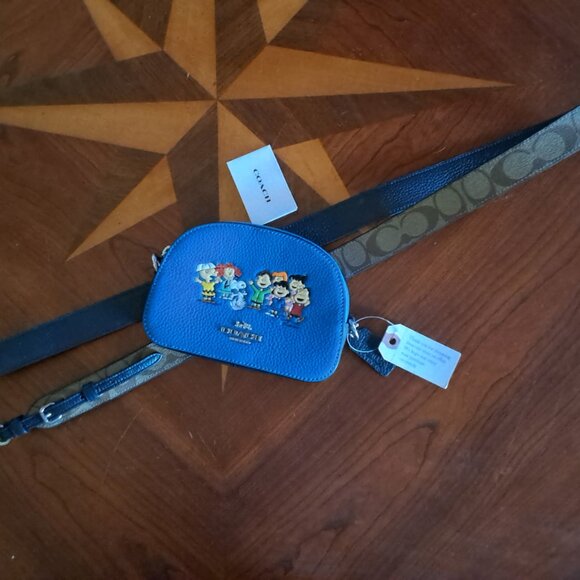 Coach X Peanuts Mini Serena Snoopy And Friends Crossbody Bag NEW - Picture 2 of 5